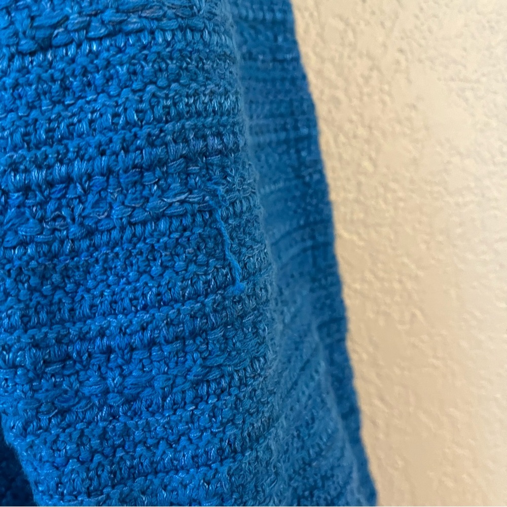 Chico’s Textured Jacket Cardigan Business Wear Simply Cyan 2 US Large - Picture 12 of 12